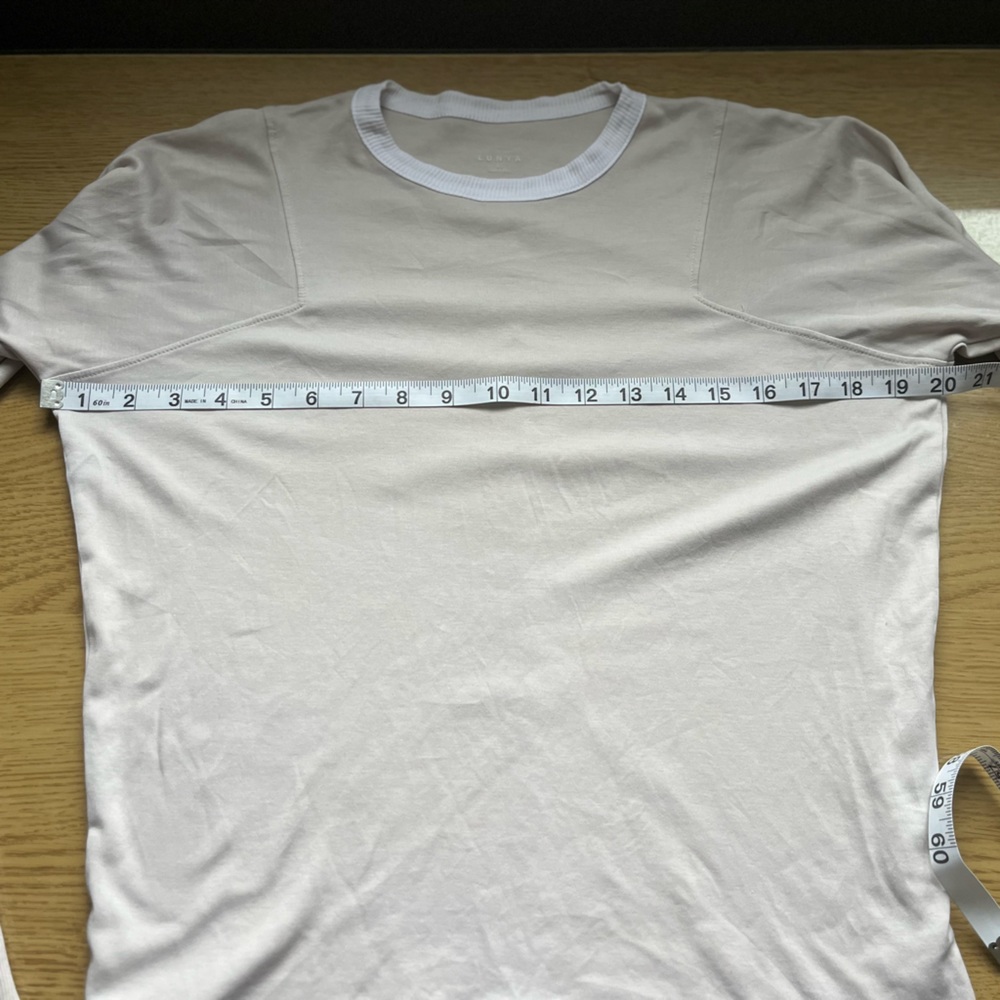 Lunya 100% Organic Cotton Long sleeved Top Sz X-Small - Picture 11 of 13